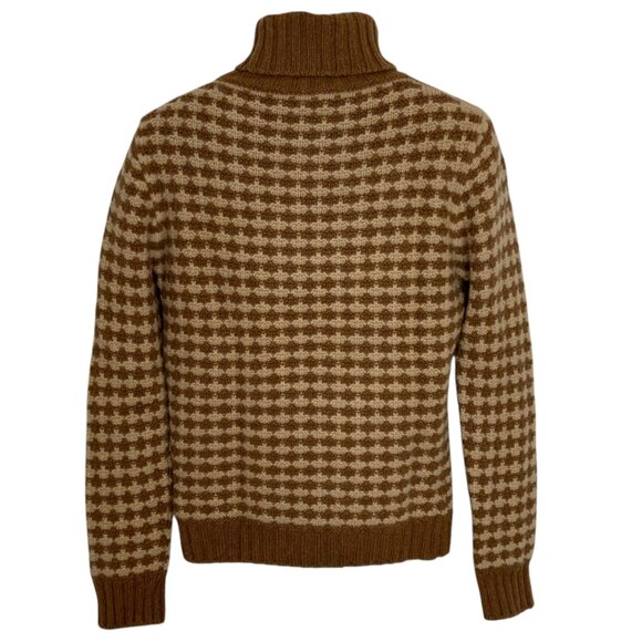 Loro Piana Mens Turtleneck Sweater It 48 US M Tan Cream Cashmere - Picture 2 of 13
